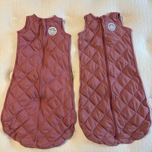 Dreamland baby weighted sleep sack medium pink bundle of 2